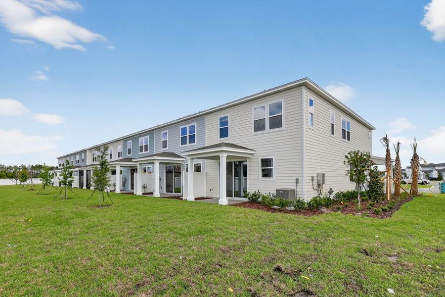 Representative exterior details of a home built from the Bellflower by Taylor Morrison in Cherry Elm at SilverLeaf, St. Augustine (Image 3).