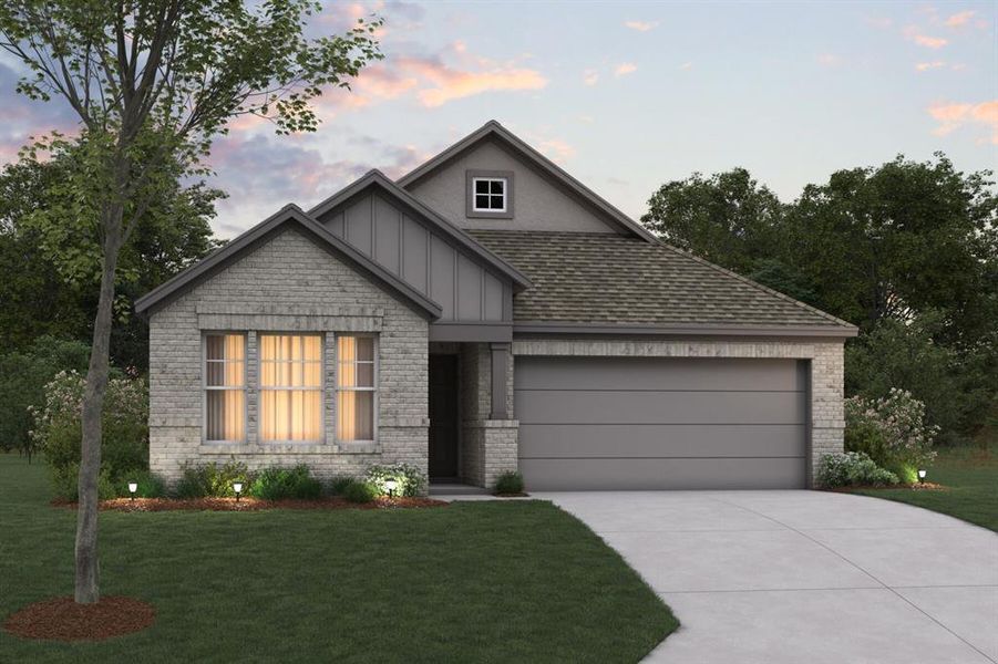 Front exterior of a new home in Forest Park, Princeton, TX, highlighting curb appeal (Image 2).