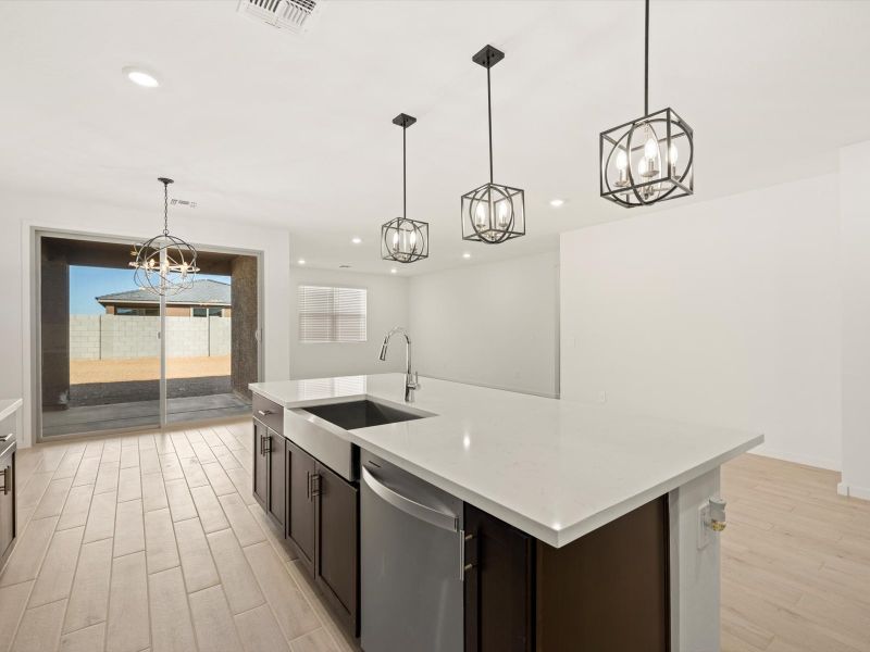 Furnished interior view inside a new home in Mountain View Estates Signature Series, Buckeye (Image 6).