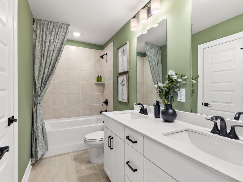 Furnished interior view inside a new home in Martin Springs - Highland Series, Lawrenceville (Image 23). Furnished interior view inside a new home in Martin Springs - Highland Series, Lawrenceville (Image 23).