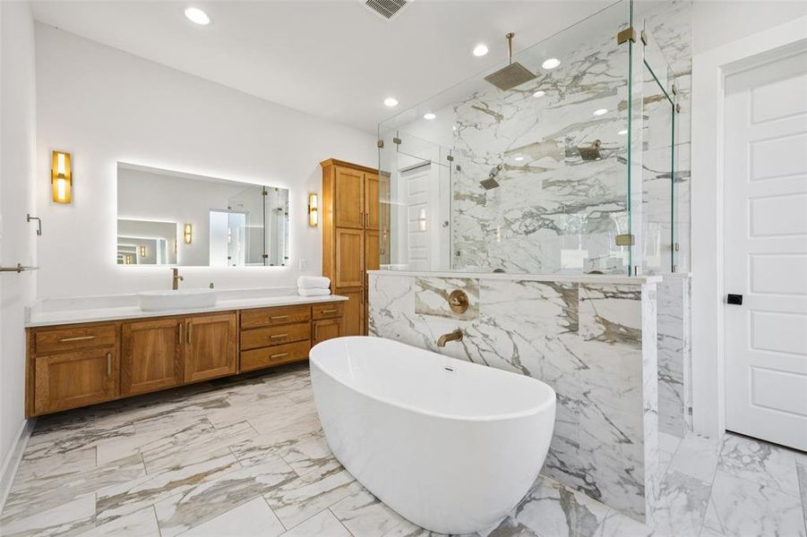 Furnished interior view inside a new home in , Flower Mound (Image 28).