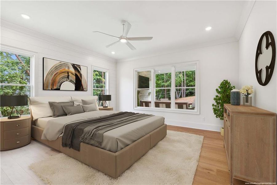 Furnished interior view inside a new home in , Cumming (Image 8).