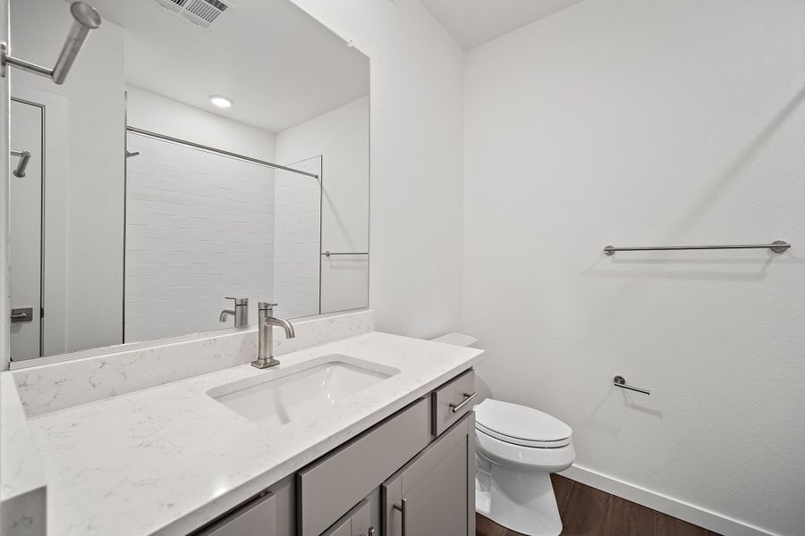 Furnished interior view inside a new home in The Residences at Victory Ridge, Colorado Springs (Image 11). Furnished interior view inside a new home in The Residences at Victory Ridge, Colorado Springs (Image 11).
