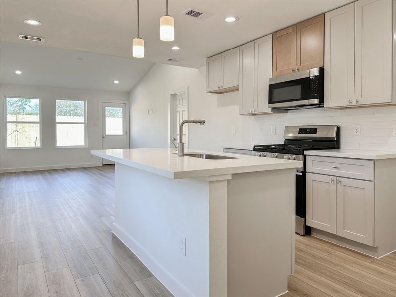 Furnished interior view inside a new home in , Conroe (Image 17).