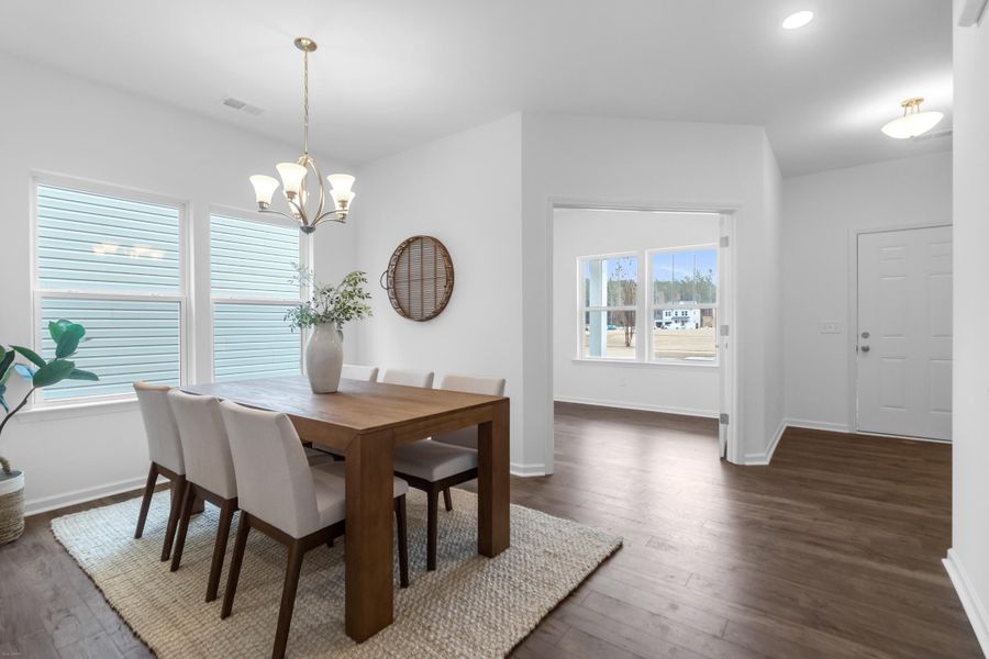 Furnished interior view inside a new home in , Ravenel (Image 17).
