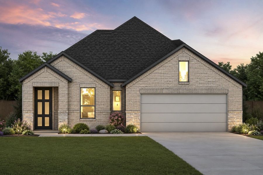 Representative exterior photo of a completed home built from the The Flower by Lillian Custom Homes in Hickory Hill, Sherman, TX (Image 7).
