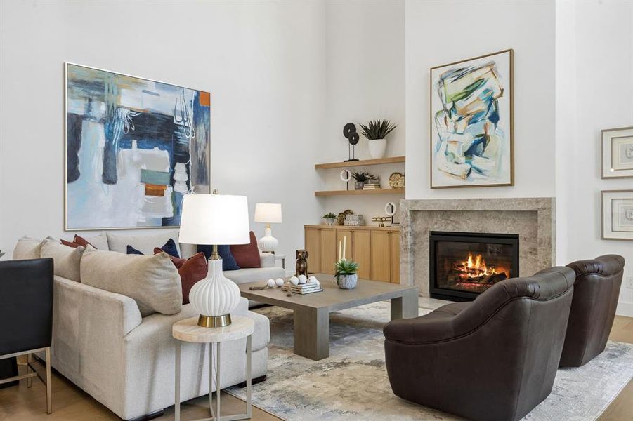 Furnished interior view inside a new home in , Dallas (Image 20).