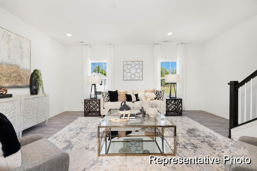 Furnished interior view inside a new home in , Charlotte (Image 5). Furnished interior view inside a new home in , Charlotte (Image 5).