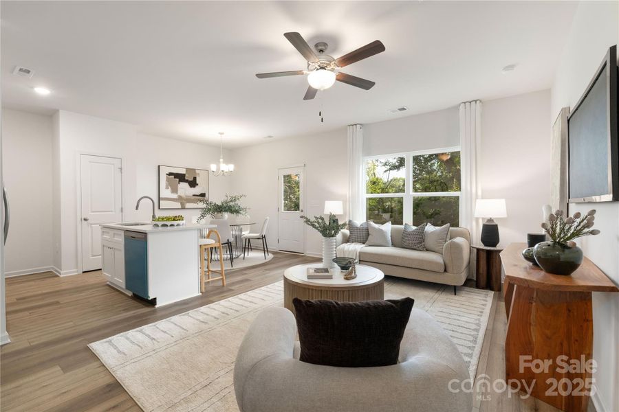 Furnished interior view inside a new home in , Mooresville (Image 23).