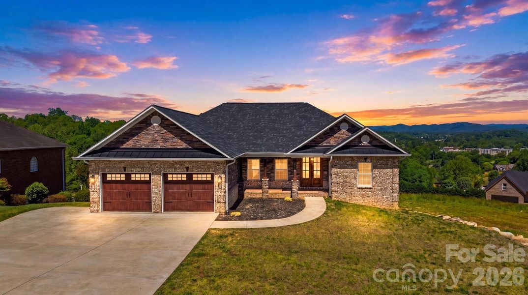 Front exterior of a new home in , Lenoir, NC, highlighting curb appeal (Image 23).