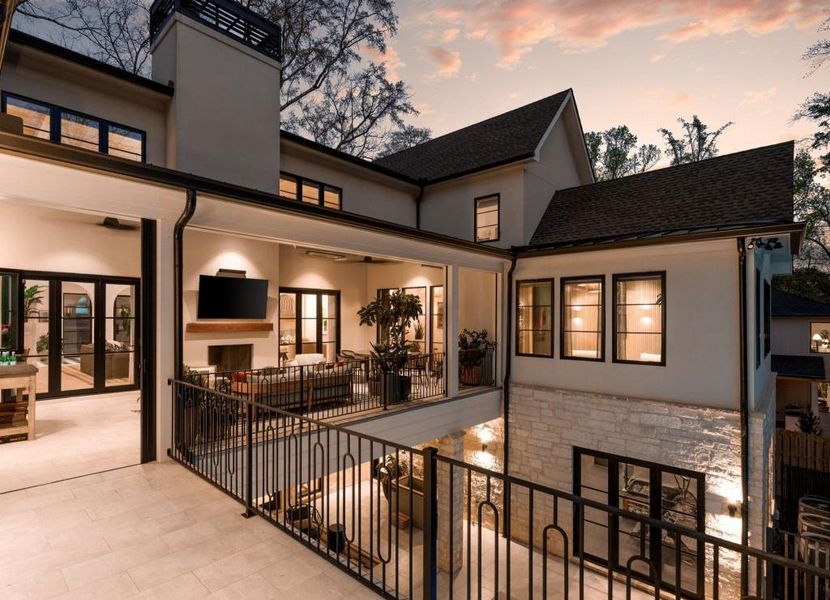 Exterior details and patio area of a home in , Sandy Springs (Image 25).