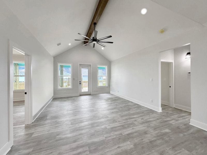 Spacious, unfurnished interior of a new home in , Crystal Beach (Image 27). Spacious, unfurnished interior of a new home in , Crystal Beach (Image 27).