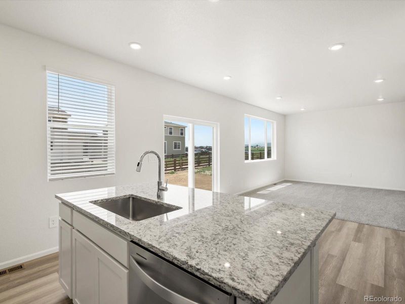 Furnished interior view inside a new home in Revere at Johnstown, Johnstown (Image 9).