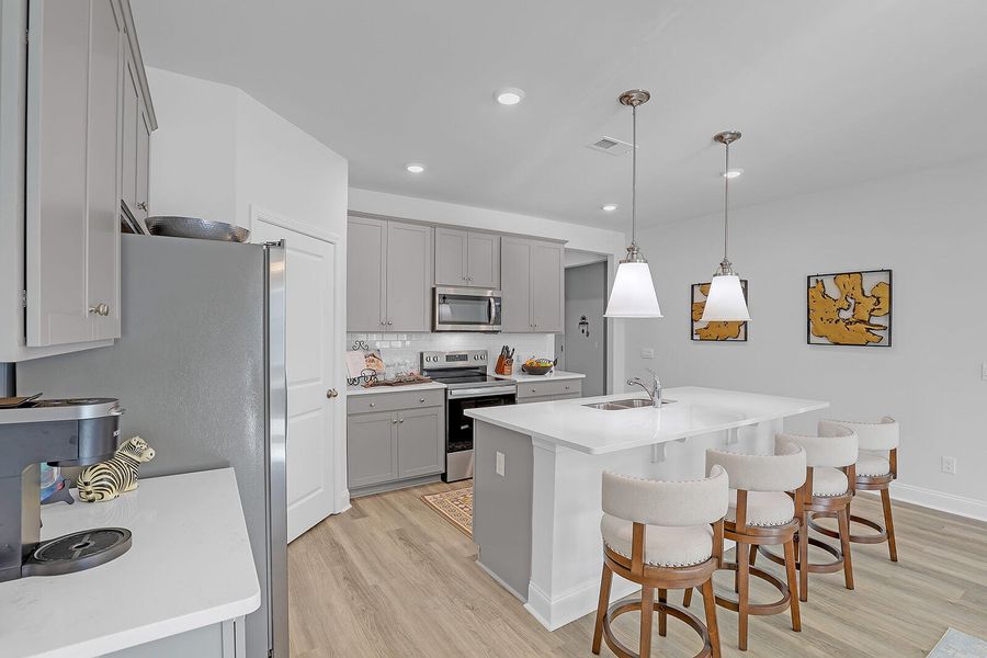 Furnished interior view inside a new home in Rivers Reach, Yemassee (Image 27). Furnished interior view inside a new home in Rivers Reach, Yemassee (Image 27).