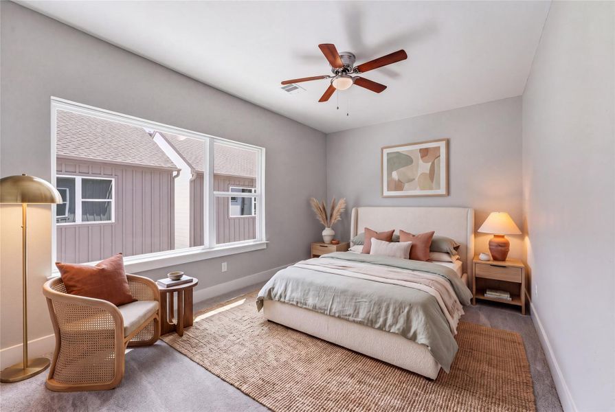 Furnished interior view inside a new home in , Houston (Image 9).