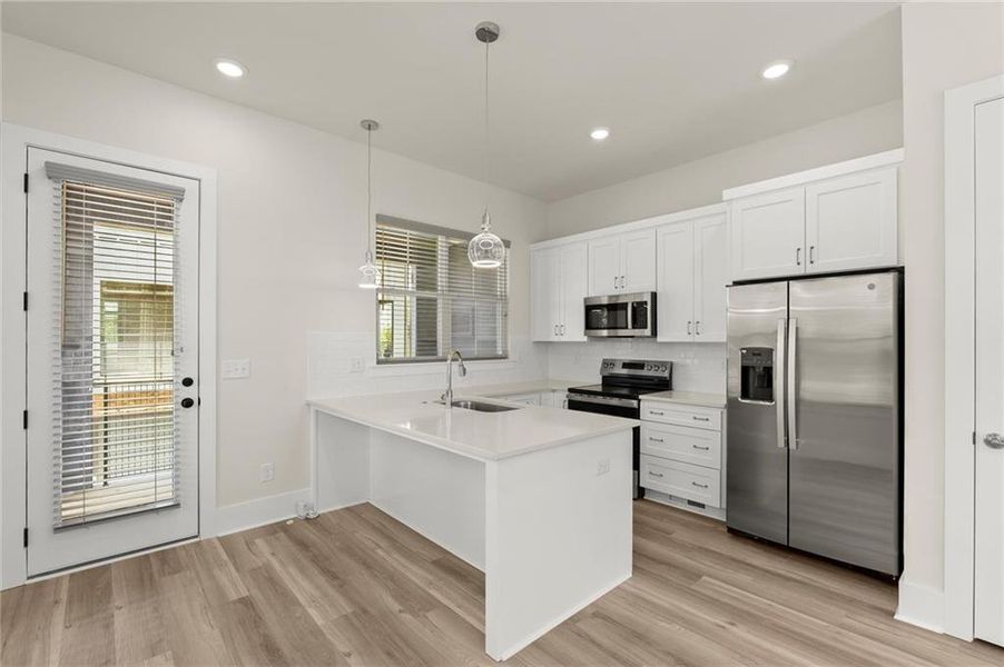 Furnished interior view inside a new home in , Atlanta (Image 9). Furnished interior view inside a new home in , Atlanta (Image 9).