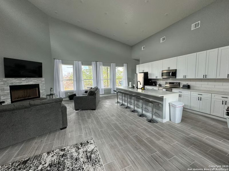 Furnished interior view inside a new home in , Spring Branch (Image 7). Furnished interior view inside a new home in , Spring Branch (Image 7).