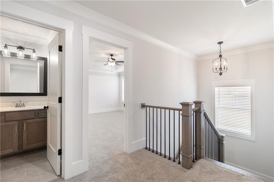 Furnished interior view inside a new home in Weslyn Park, Social Circle (Image 5).
