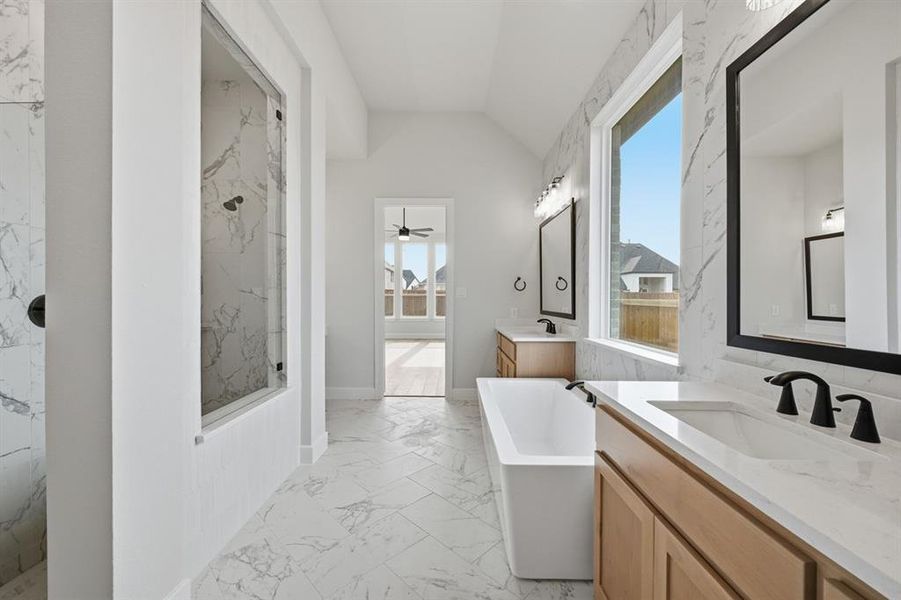 Furnished interior view inside a new home in Sandbrock Ranch, Aubrey (Image 10).