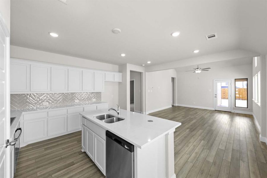Representative furnished interior of a home built from the Corrigan by Pacesetter Homes in Elevon, Lavon (Image 9).