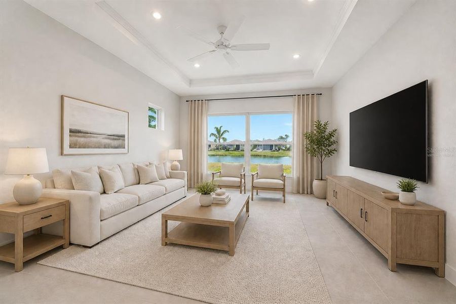 Furnished interior view inside a new home in , Sarasota (Image 15).