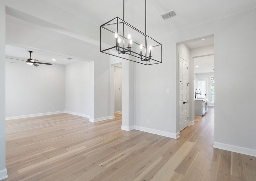 The formal dining room has quick access to the kitchen. The formal dining room has quick access to the kitchen.
