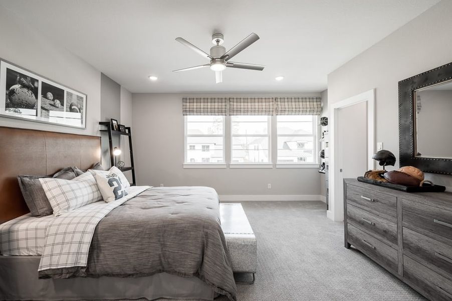 Furnished interior view inside a new home in Harvest Green 75′, Richmond (Image 42).