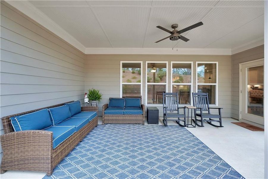 Exterior details and patio area of a home in , Griffin (Image 29).