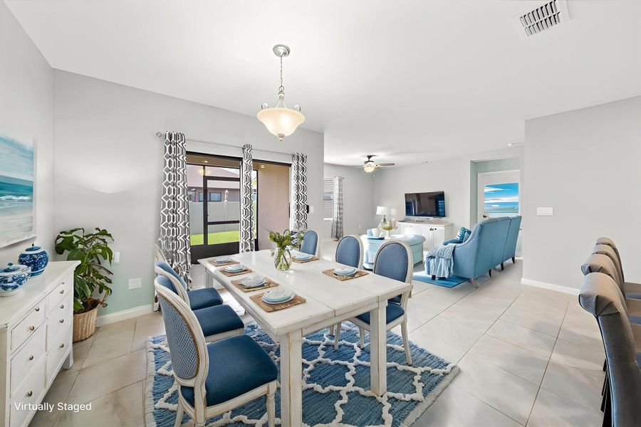 Virtual Staged Dining room