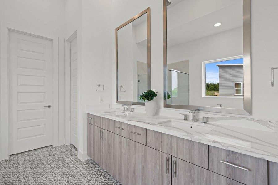Furnished interior view inside a new home in Agave, Austin (Image 31).