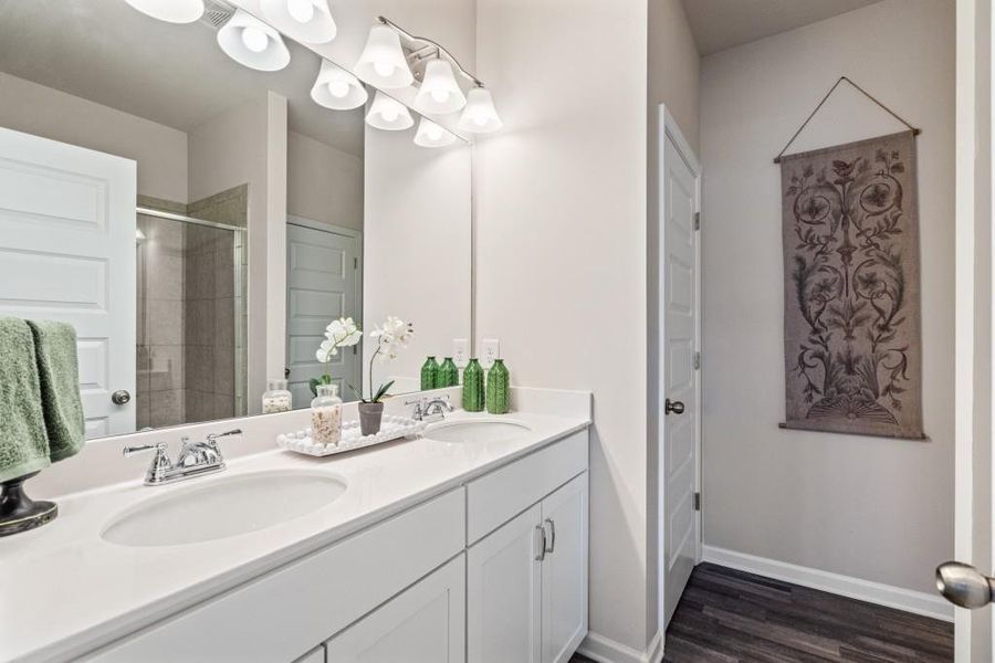 Furnished interior view inside a new home in The Andros, Dalton (Image 21). Furnished interior view inside a new home in The Andros, Dalton (Image 21).