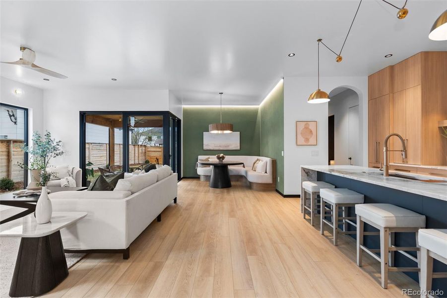 Furnished interior view inside a new home in , Denver (Image 34).