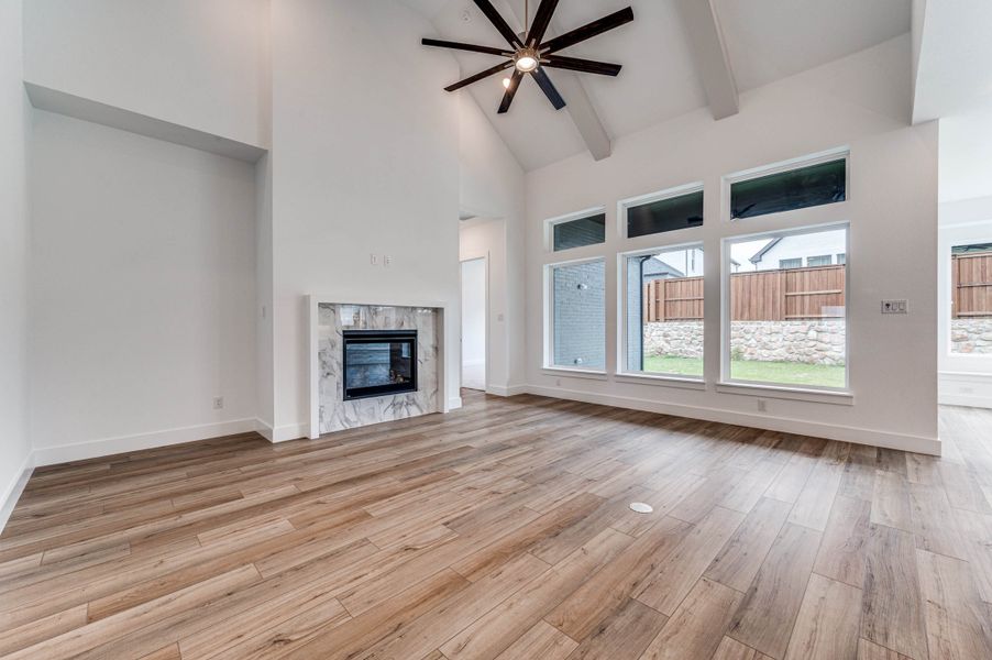Representative unfurnished interior of a home built from the Pembrooke II by Southgate Homes in Windsong Ranch 61' Series, Prosper (Image 25). Representative unfurnished interior of a home built from the Pembrooke II by Southgate Homes in Windsong Ranch 61' Series, Prosper (Image 25).
