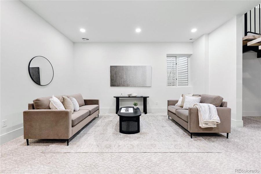 Furnished interior view inside a new home in , Denver (Image 5). Furnished interior view inside a new home in , Denver (Image 5).