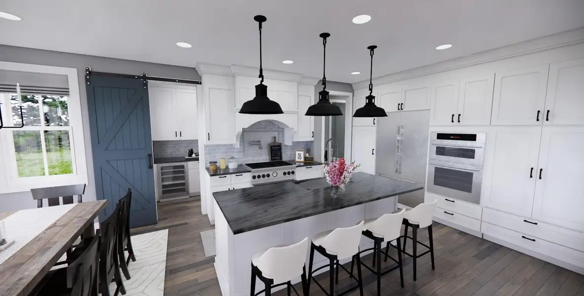 Furnished interior view inside a new home in , Dripping Springs (Image 9).