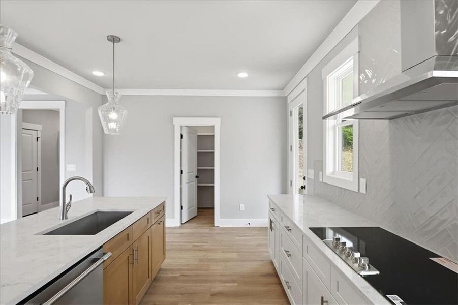 Furnished interior view inside a new home in , Statham (Image 10).