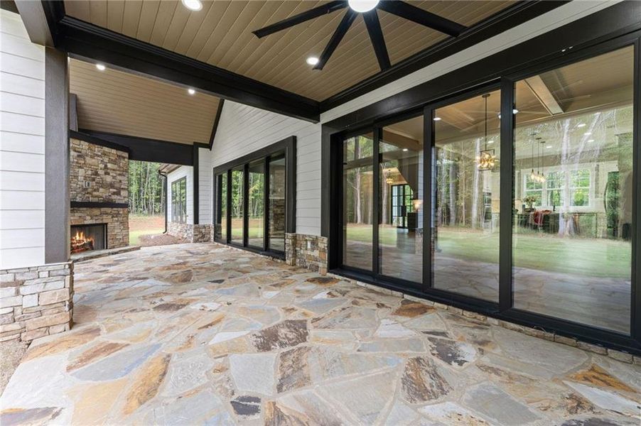 Exterior details and patio area of a home in , Ball Ground (Image 4).