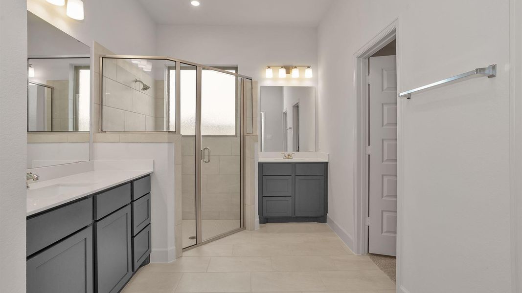 Furnished interior view inside a new home in Jordan Ranch 40', Fulshear (Image 8).