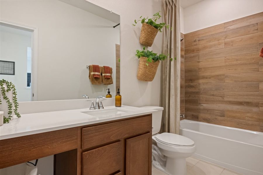 Representative furnished interior of a home built from the 1243 by KB Home in Madera Trails, New Caney (Image 8). Representative furnished interior of a home built from the 1243 by KB Home in Madera Trails, New Caney (Image 8).