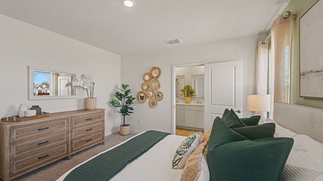 Representative furnished interior of a home built from the Harper by D.R. Horton in Venetian Grove, Vero Beach (Image 15).