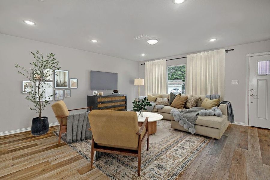Furnished interior view inside a new home in , Fort Worth (Image 6).