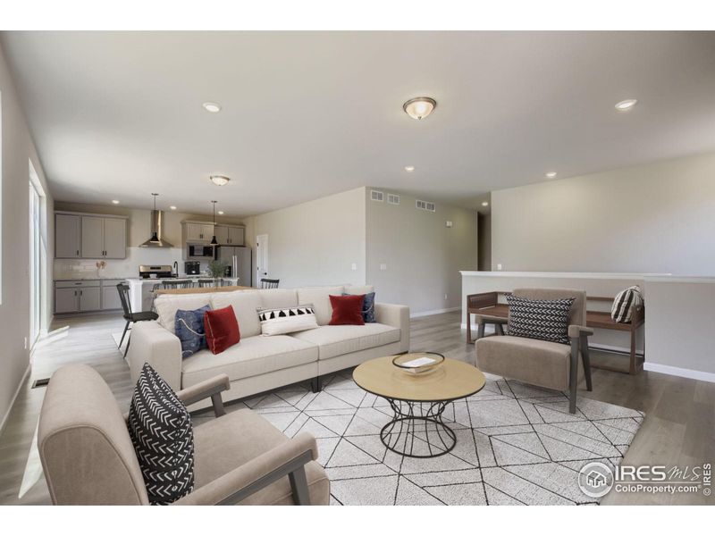 Spacious great room Spacious great room