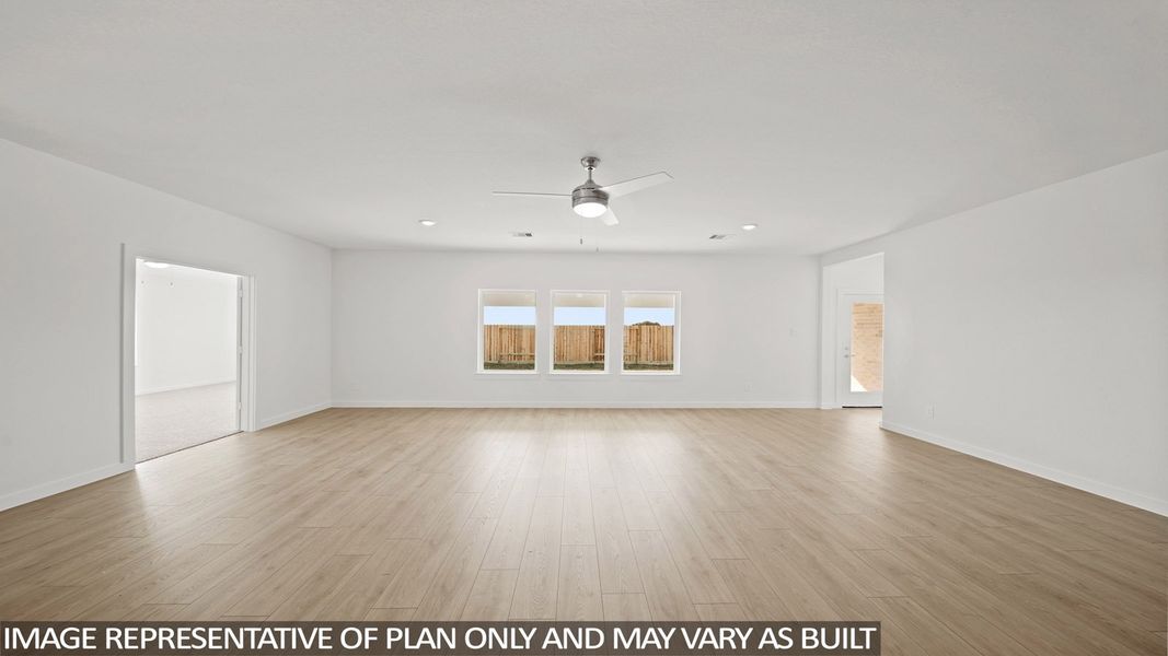 Representative unfurnished interior of a home built from the E60C by D.R. Horton in Riverside Estates, Mont Belvieu (Image 11). Representative unfurnished interior of a home built from the E60C by D.R. Horton in Riverside Estates, Mont Belvieu (Image 11).