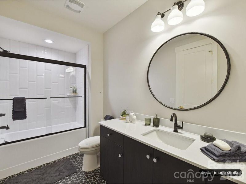 Furnished interior view inside a new home in , Charlotte (Image 35).