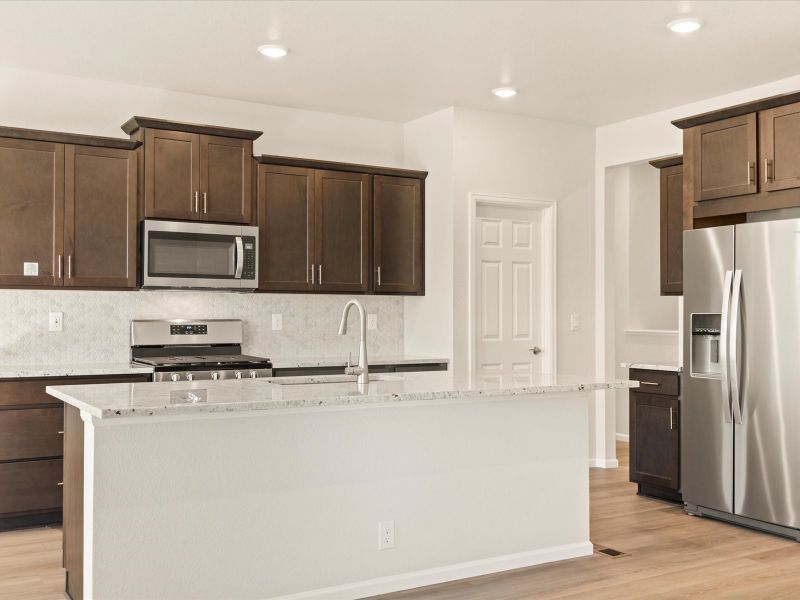 The Granby floorplan interior image taken at a Meritage Homes community in Windsor, CO.