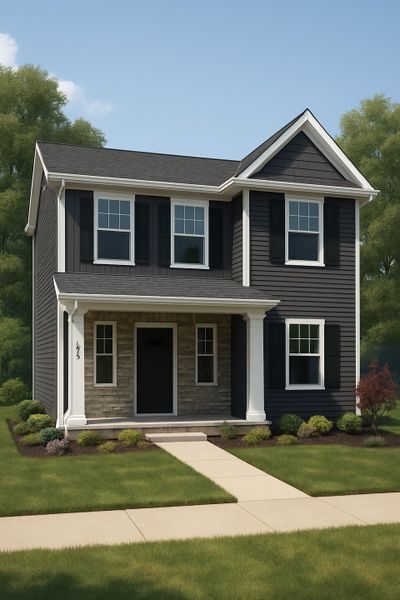 Representative exterior photo of a completed home built from the The Breckyn by Smithbilt Homes in The Preserve, Oak Ridge, TN (Image 2).