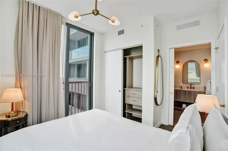 Furnished interior view inside a new home in , Miami (Image 12).