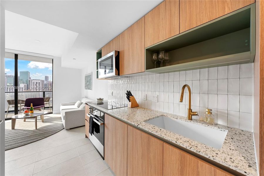 Furnished interior view inside a new home in , Miami (Image 4).