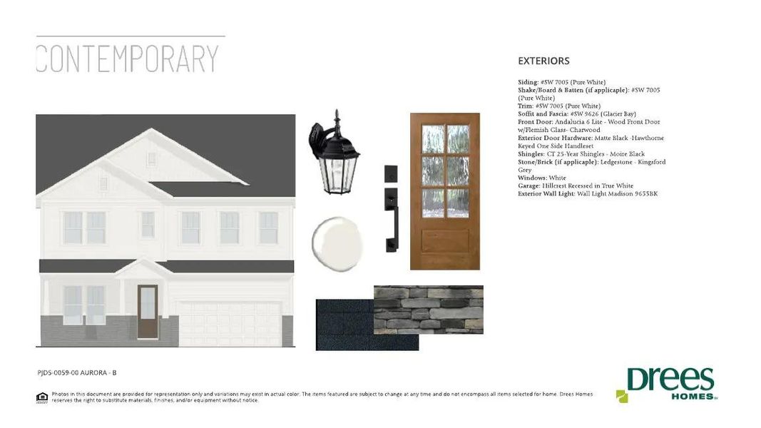 The Aurora B selection sheet The Aurora B selection sheet