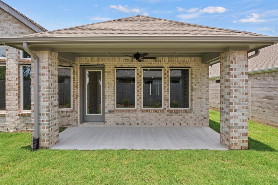 Exterior details and patio area of a home in Two Step Farm, Montgomery (Image 4).